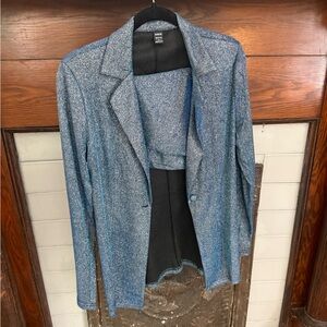Sparkle glitter blazer set